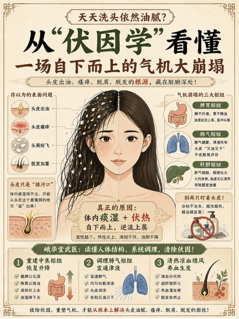 天天洗头依然油腻?从“伏因学”看懂一场自下而上的气机大崩塌